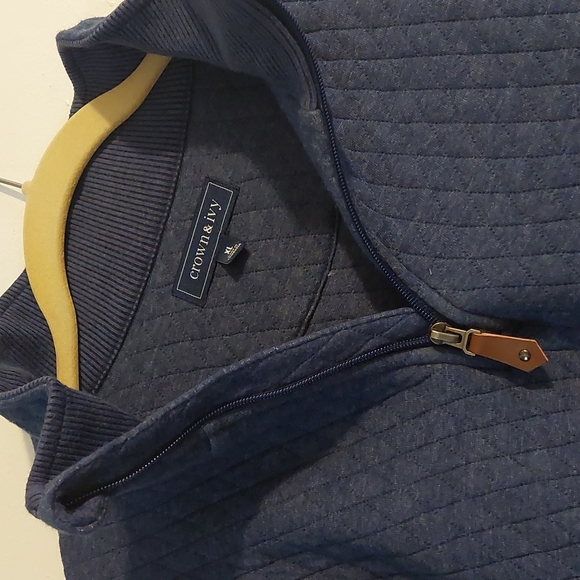 Men's XL Crown & Ivy Navy Sweater - Picture 3 of 4